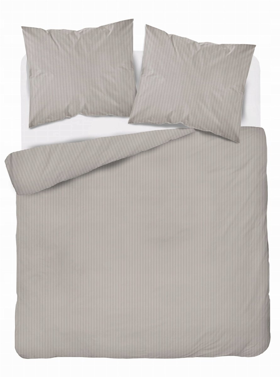 Puur Adamaszek Dekbedovertrek 160x200cm Beige - Luxe Katoen