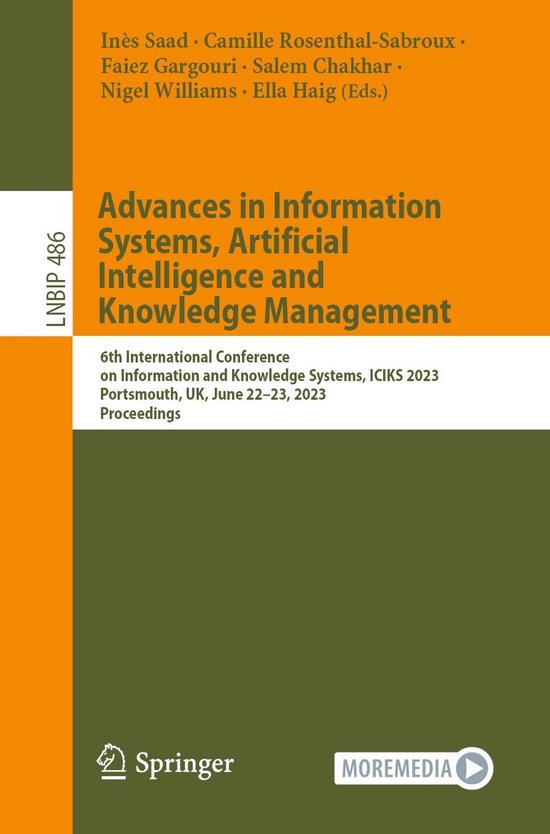 Springer Nature Proceedings Computer Science - Advances in I ... - cover
