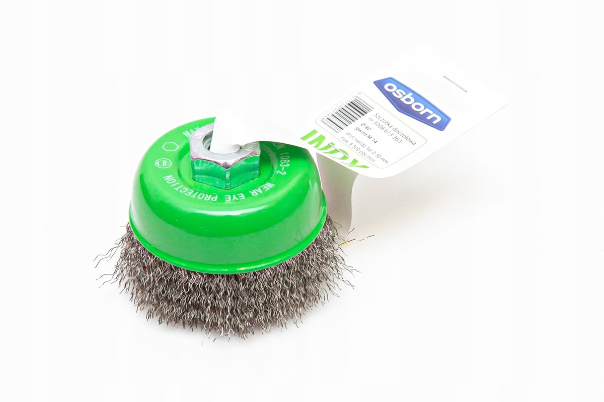 Osborn Schotelborstel M14, 80mm, 0.3mm Staaldraad
