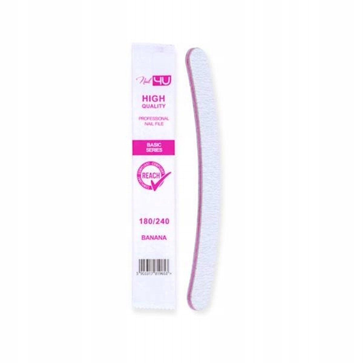 NAIL4U Basic Banaan Nagelvijl 180/240 - Professioneel