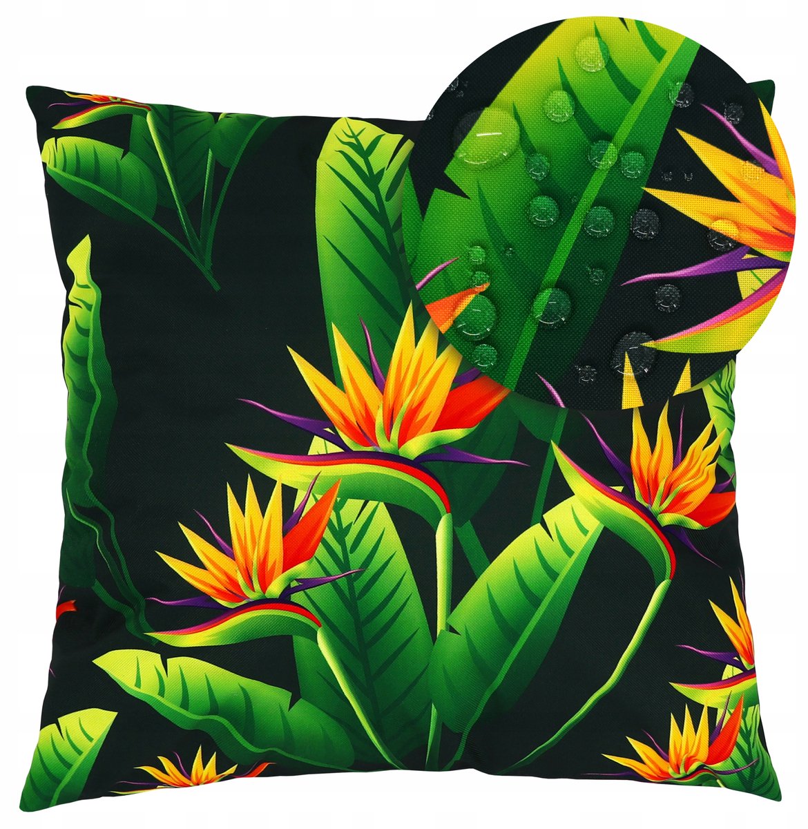 Waterdichte Sierkussenhoes Tuin 45x45cm UV-bestendig Exotisch
