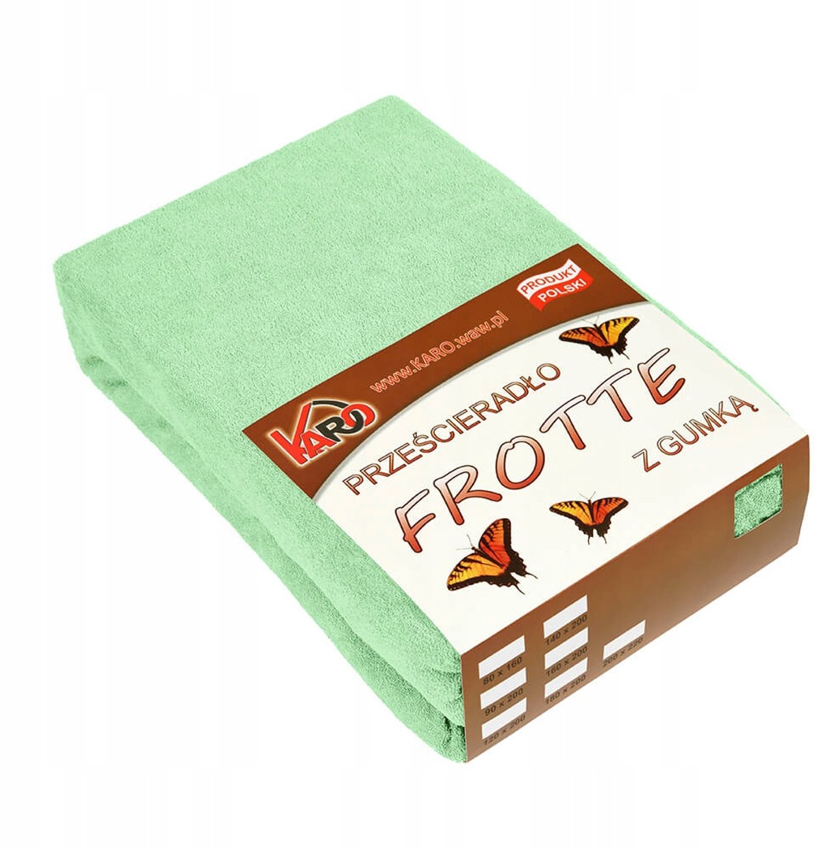 Karo Frott Hoeslaken met Elastiek 180x200 cm - Selegroen