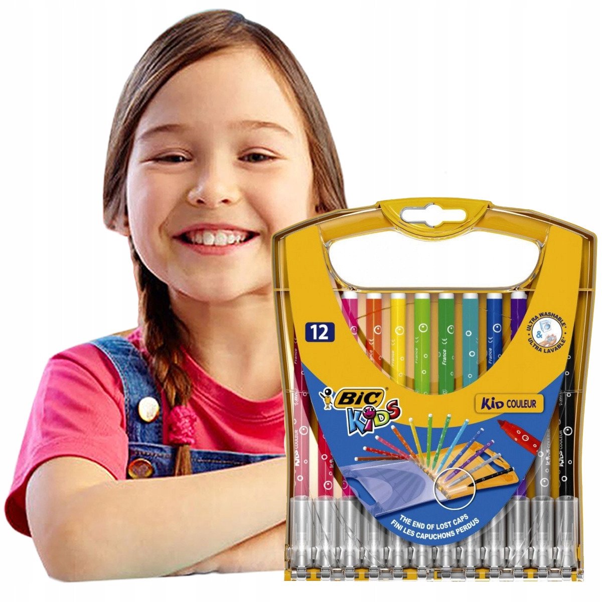 BIC Kids viltstiftenset - 12 levendige kleuren