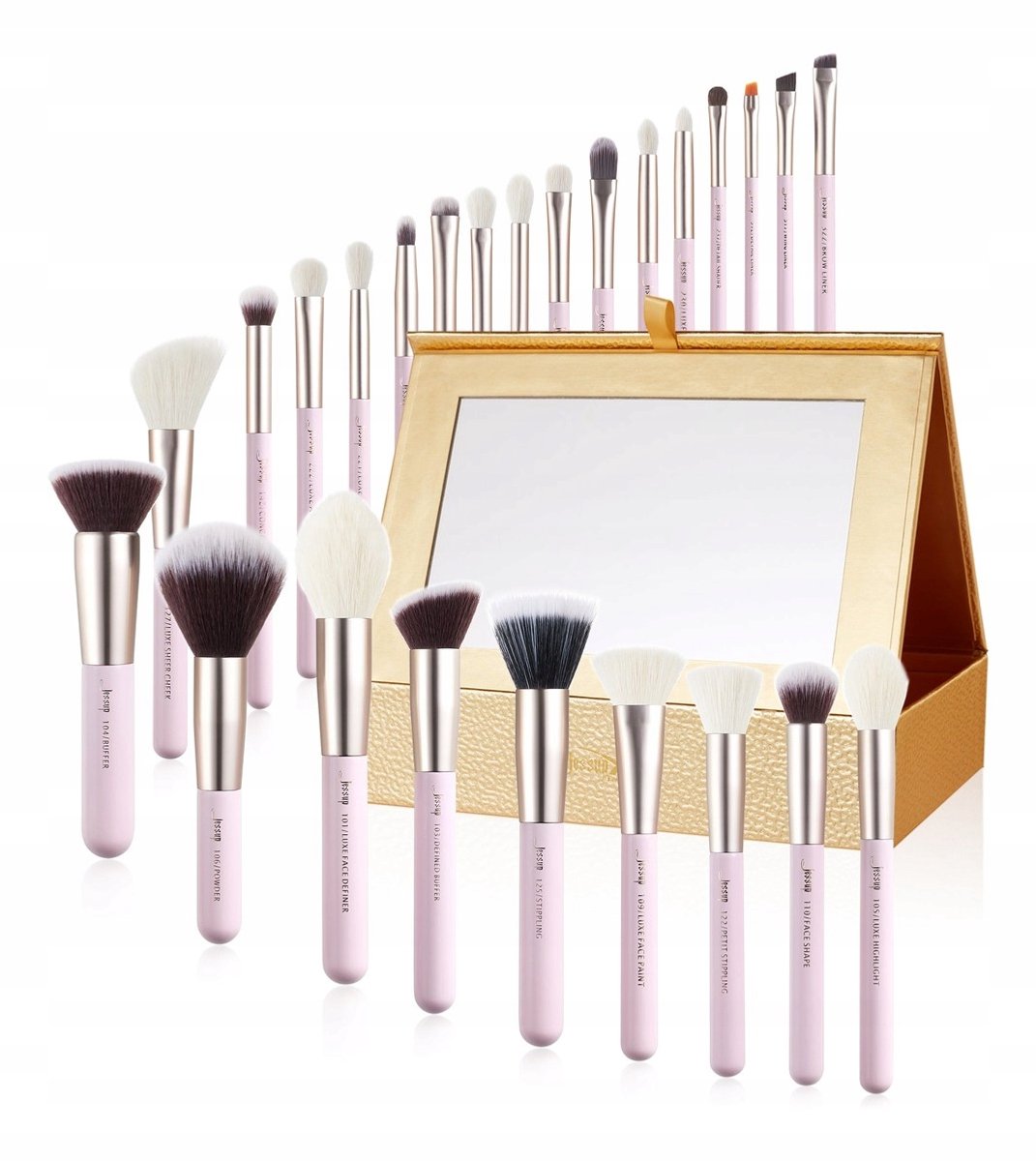 Jessup Make-up Kwasten Set - 15 Stuks voor Gezicht & Ogen