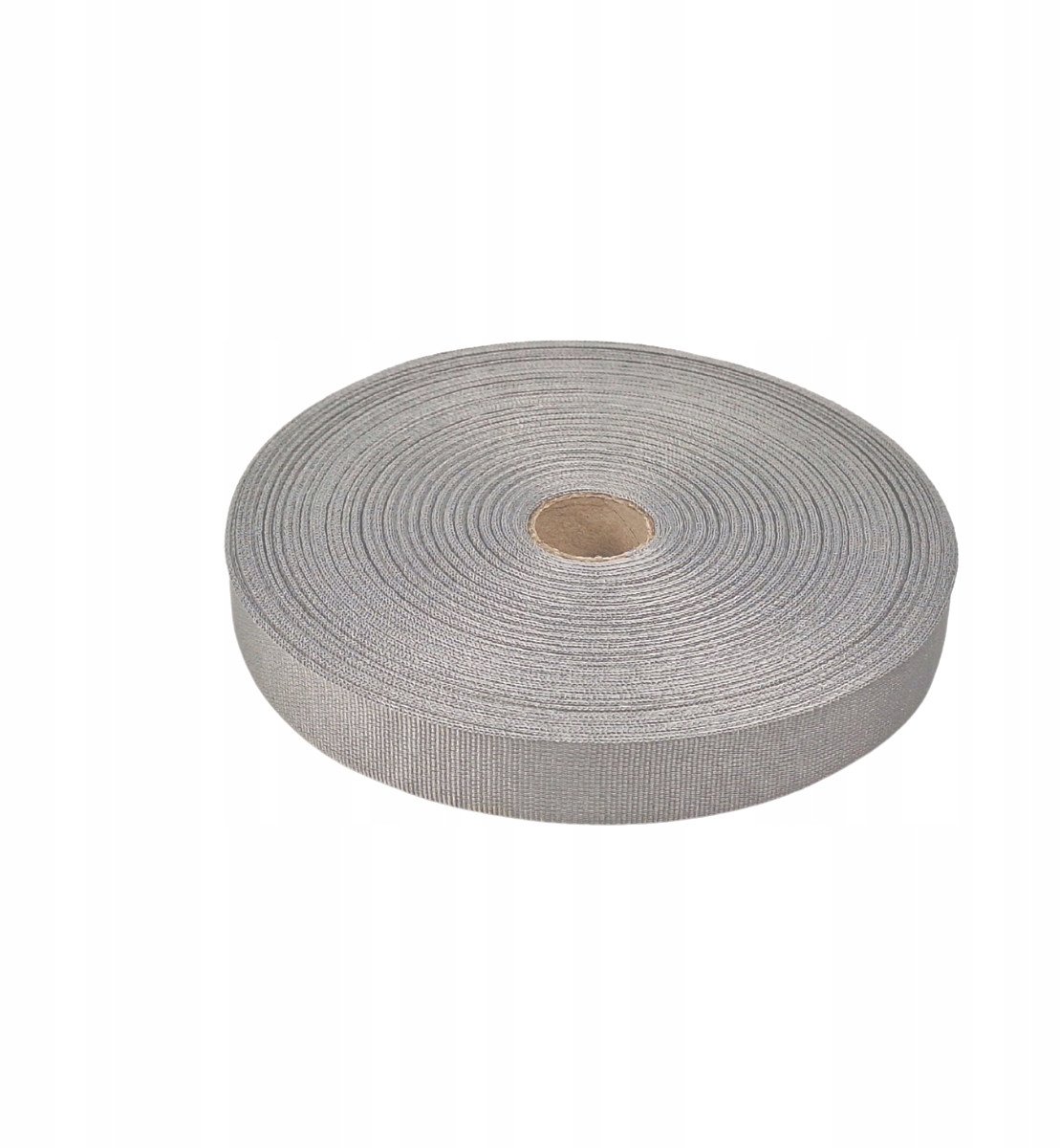 Grijze Ribstof Band 20mm 50m - Decoratief & Kleding