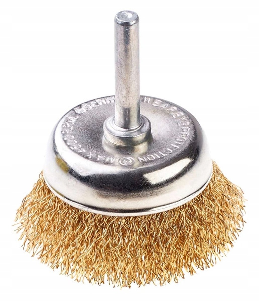 Schmith SSZD-01 Staalborstel met Schacht 6mm Golvend Draad