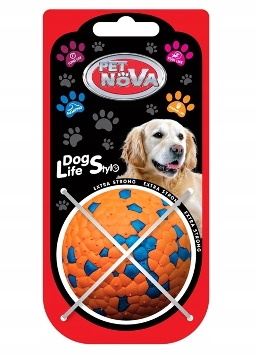 Pet Nova Polyball Hondenspeelbal 6cm - Bijtbestendig