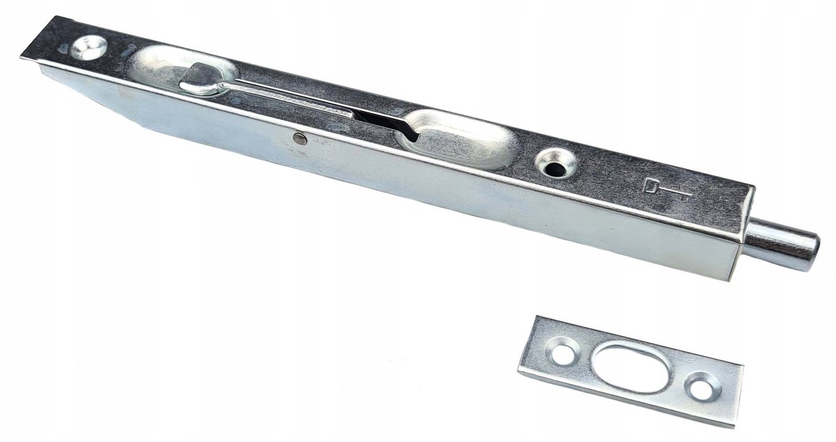 Deurklink 160mm Verzinkt Zilver - Kantschuif voor Dubbele Deuren