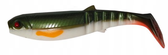 Savage Gear Cannibal Shad 12,5cm 20g Kaki Hot Orange - Visgerei van Savage Gear — afbeelding 2