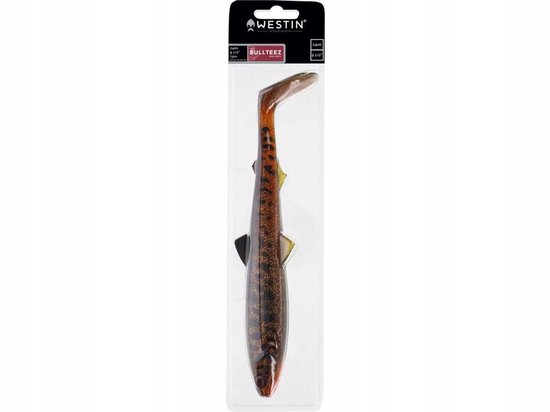Westin BullTeez Shadtail 18cm 53g Glow Ghost - Zander & Pike Lure van Westin — afbeelding 3