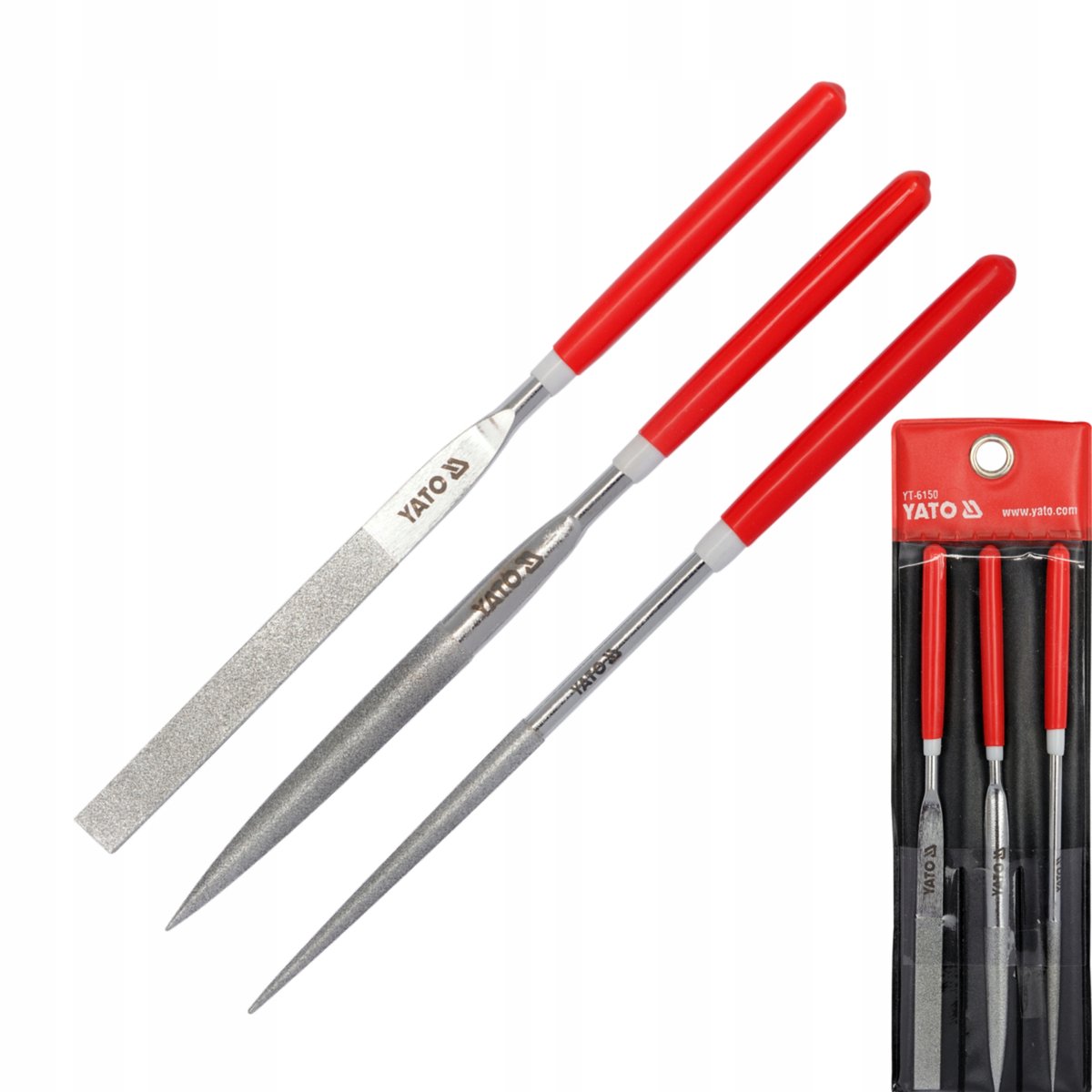Yato Diamant Vijlenset 5x180x70mm - 3 Delig