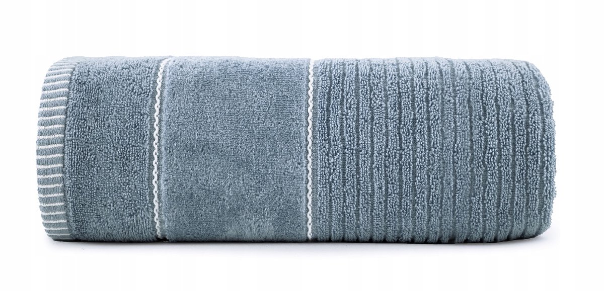 Luxe Katoenen Badhanddoek Blauw 50x90 cm - 470 gsm