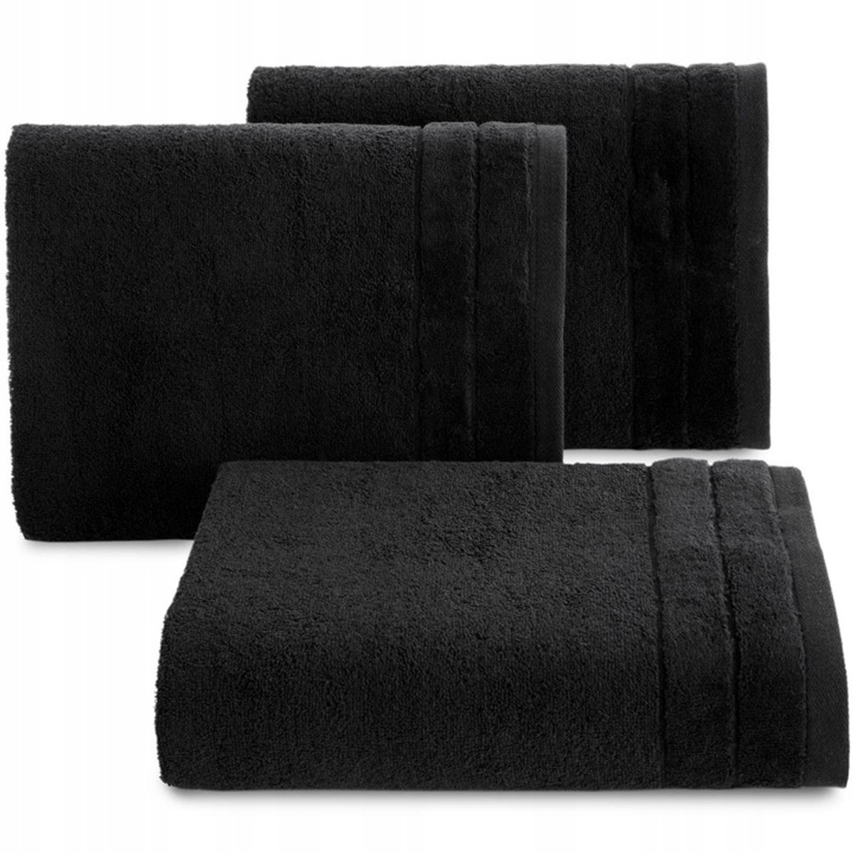 Eurofirany Damla Handdoek 30x50cm Zwart 100% Katoen