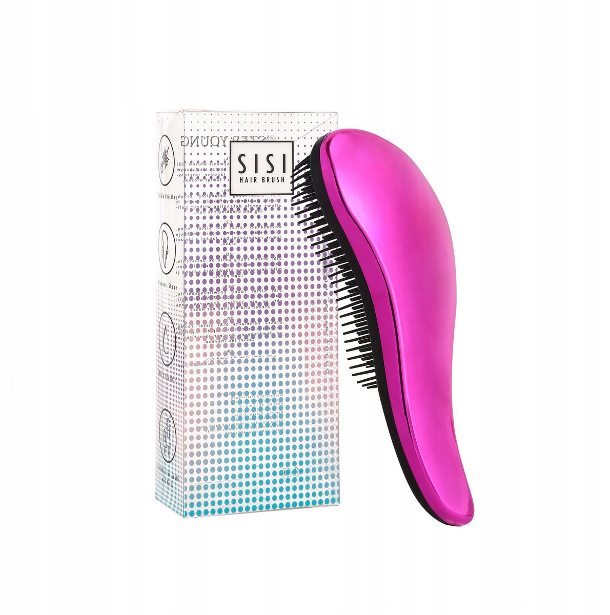 SISI Sister Young Haarborstel - Roze, Compact, Ontklitten & Masseren