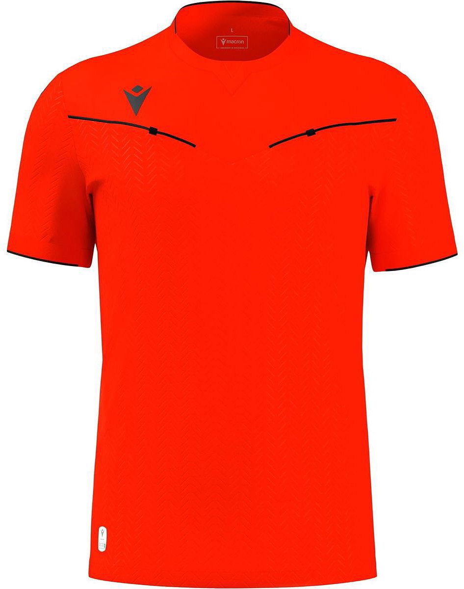 Macron Ponnet Eco Scheidsrechtersshirt Korte Mouw Heren - Fluorood | Maat: XL