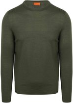 Suitable Merino Pullover Military Groen - Maat XL - Heren - Sweater