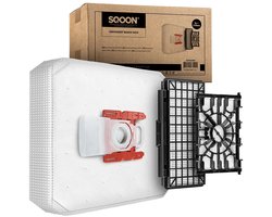 SQOON® Accessoireset geschikt voor Bosch Serie 8 In’genius – 8x G ALL Stofzuigerzakken + HEPA Uitblaasfilter + Motorfilter – Geschikt voor BGL8SIL5, BGL8X329, BGL8PRO2, BGL8PET1 en meer