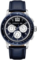Cerruti 1881 CIWGC0084603 - Horloge - Leer - Donkerblauw - 51 mm