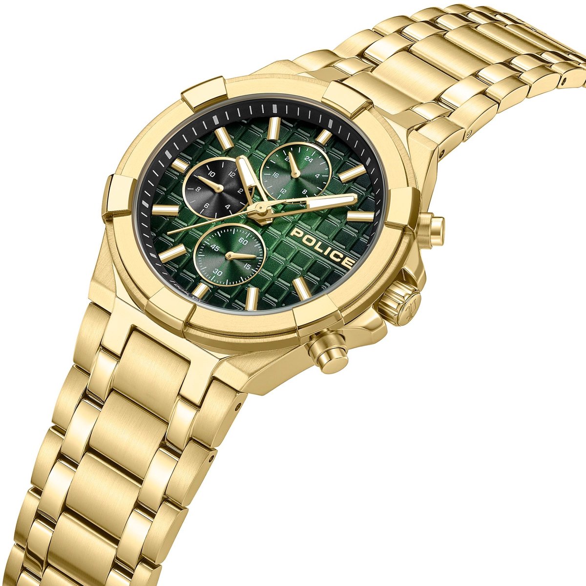 Horloge Guardian Green - Gold