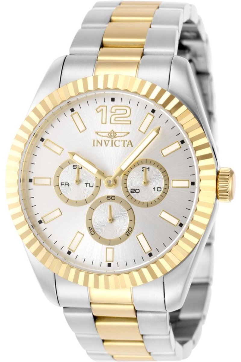 Invicta Specialty 49516 Heren Horloge - Waterdicht - Analoog - Quartz Uurwerk - Roestvrij Staal met zilveren Wijzerplaat - 43mm