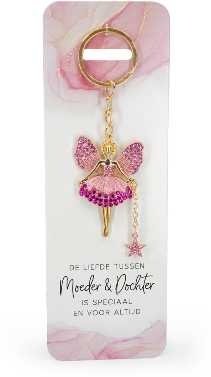 Engel Sleutelhanger "Moeder en Dochter"