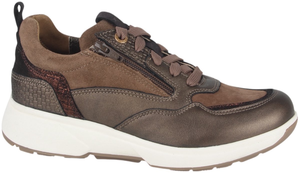 Xsensible 30215.2.396-HX dames veterschoenen sportief maat 42 metallic