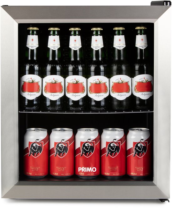 PRIMO PR194BC Drankkoelkast - Minibar - Mini Koelkast - Glazen deur - 46L - C - Zwart van PRIMO — afbeelding 5