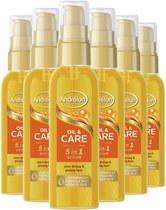 Andrélon 5-in-1 Serum - Oil & Care - lichtgewicht formule verrijkt met marula-olie - 6 x 75 ml