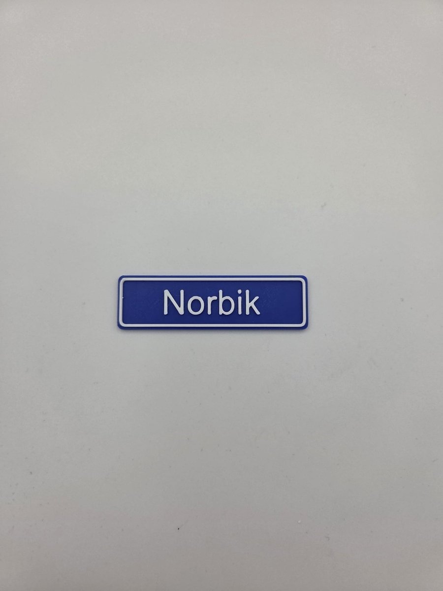 3D plaatsnaam speldje Norbik