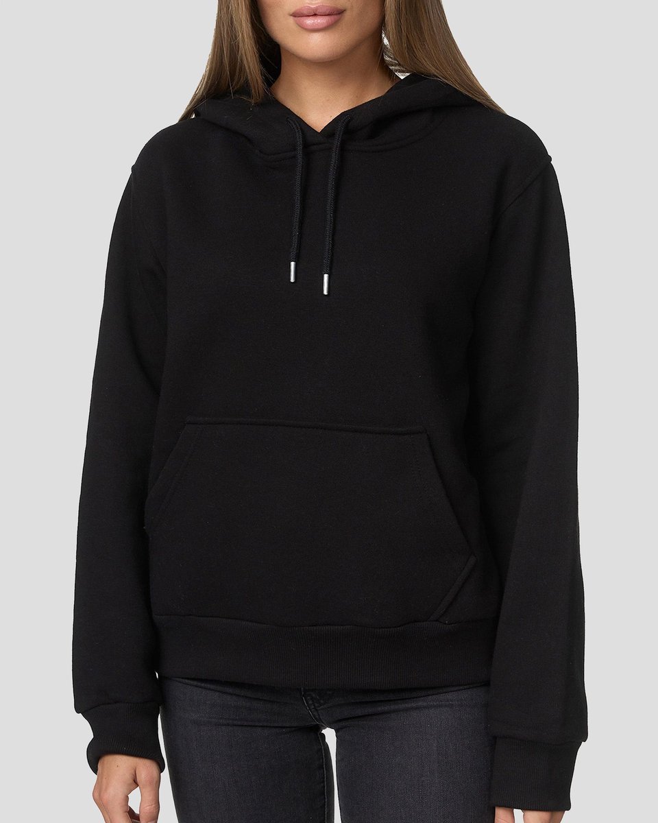 Smith & Solo Hoodie Dames - Sweatshirt Dames Met Capuchon - Katoen - Zwart XS