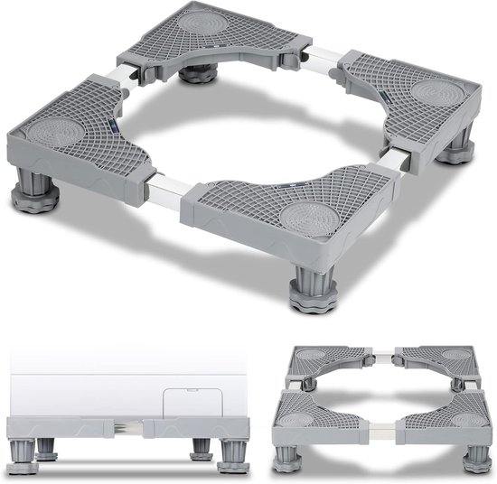 Mengmen 4X Wasmachine Stand Beweegbare Verstelbare Koelkast Base Mobiele Rolbeugel A