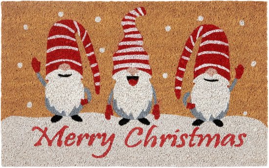 Kerst voordeurmat,Kerst buitenmat - Autopatroontapijt,Welkom Kerstmat
