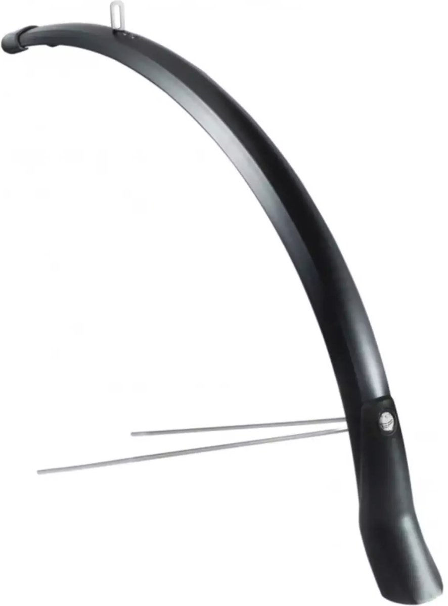 Eurofender Voorspatbord 28" - Onzichtbare Bevestiging - Mat Zwart - 51 mm Breed