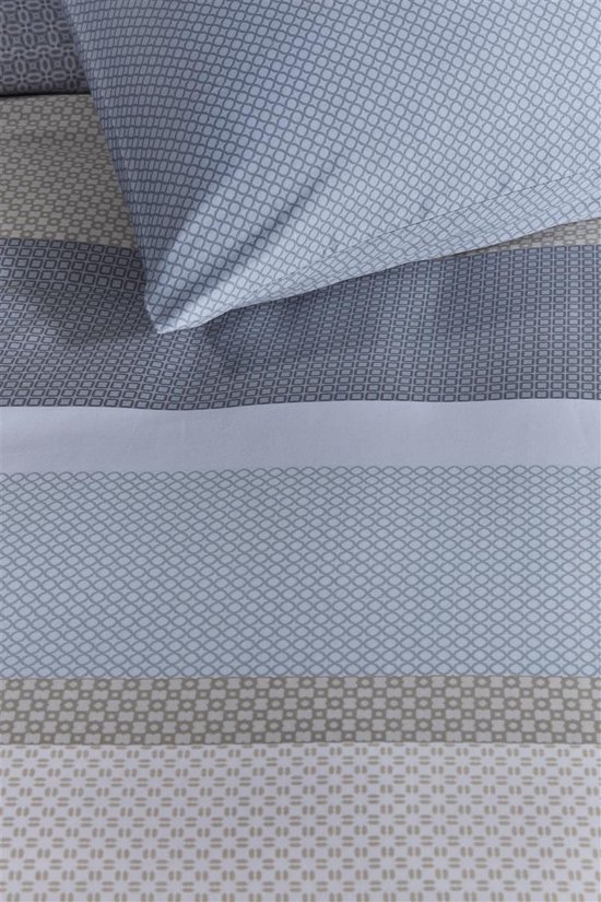 Beddinghouse Audrie dekbedovertrek - Lits-Jumeaux - 240x200/220 - Blauw van Merkloos — afbeelding 3