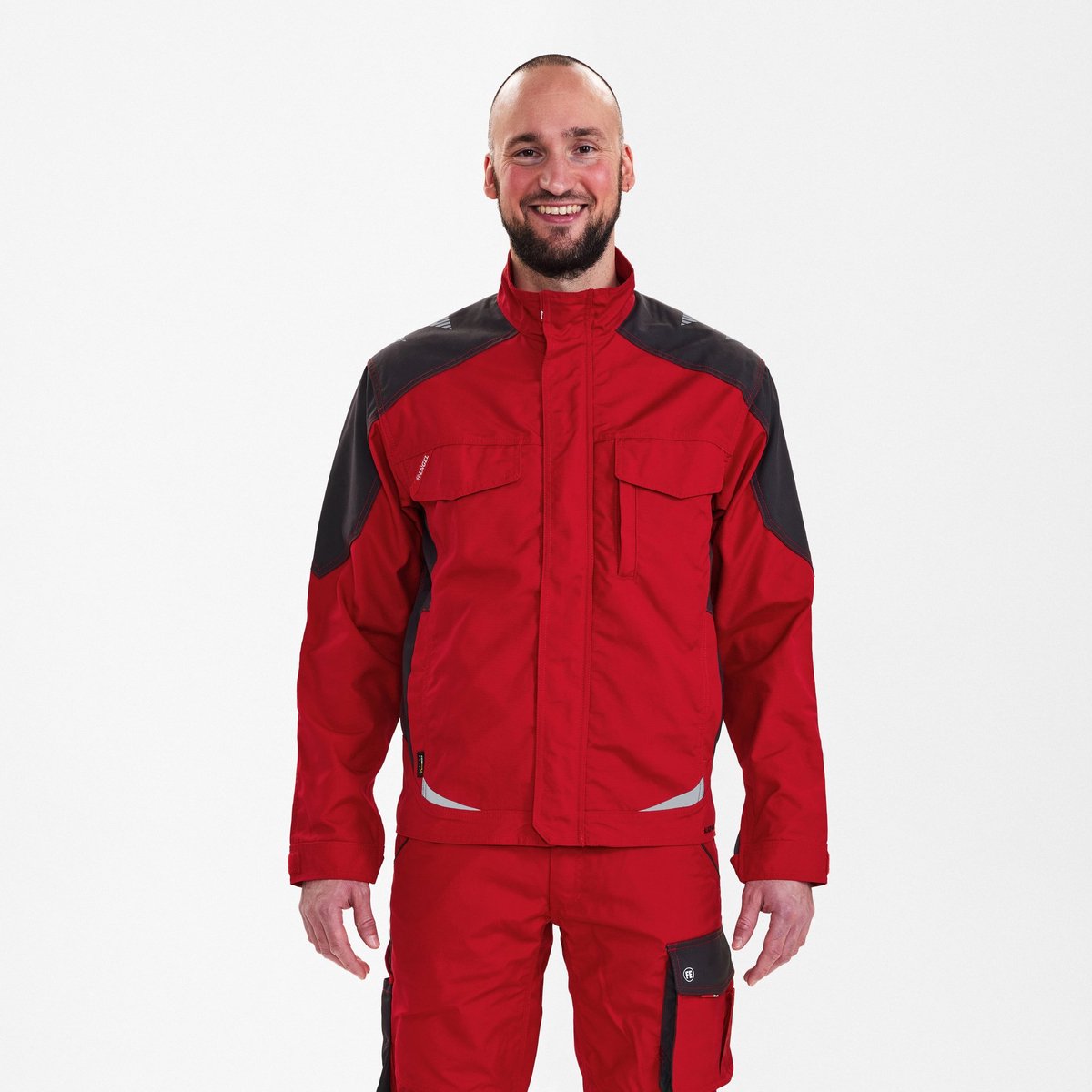 Engel Galaxy werkjack 1810-254 - Tomato Red / Anthracite Grey - 2XL