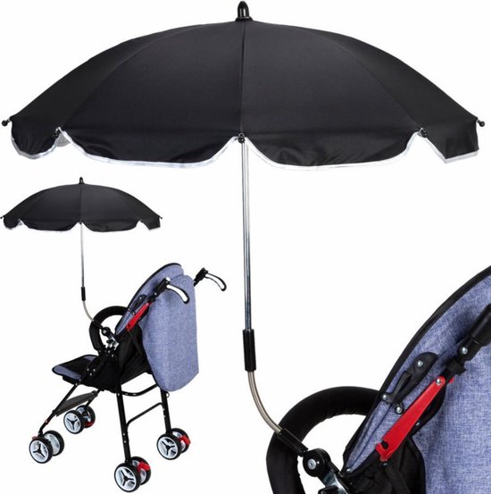 Paraplu / parasol voor kinderwagen / buggy. Wordt bevestigd aan de metalen  staven van... | bol.com