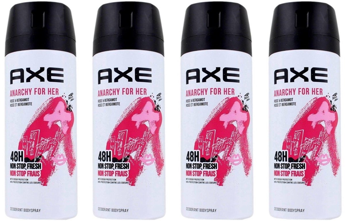 AXE Anarchy For Her Deo Spray - 4 x 150 ml