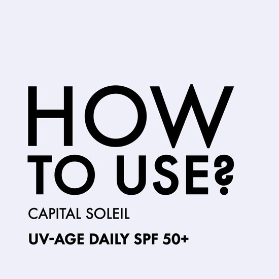 Vichy Capital Soleil UV-Age Daily SPF50+ - Zonnefluide Dagelijkse Bescherming - Gezicht - Niacinamide (Vitamine B3) en Peptiden - 40ml