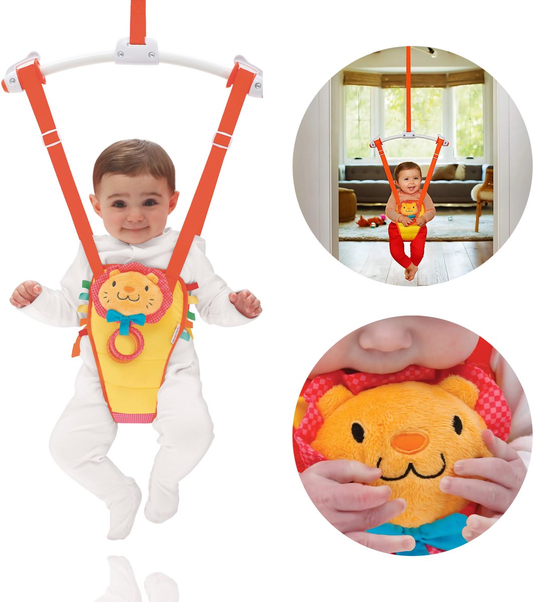 Bol.com Munchkin babyschommel - Bounce & Play - Door Bouncer - Babyschommel voor aan de Deur - Wipstoelje - Schommelstoel aanbieding