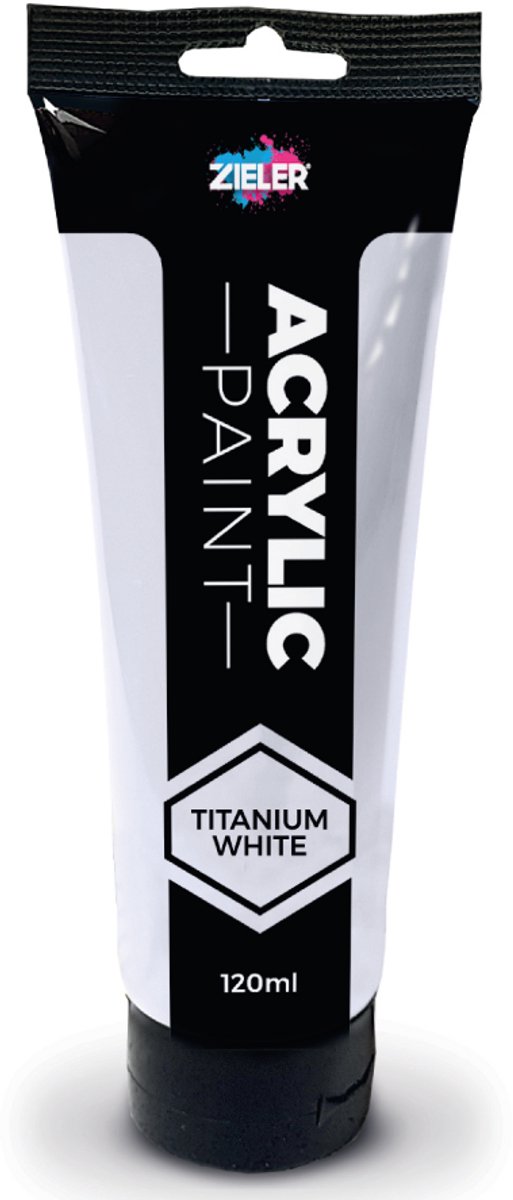 Zieler Acrylverf Tube Titanium White - Titaanwit - 120 ml