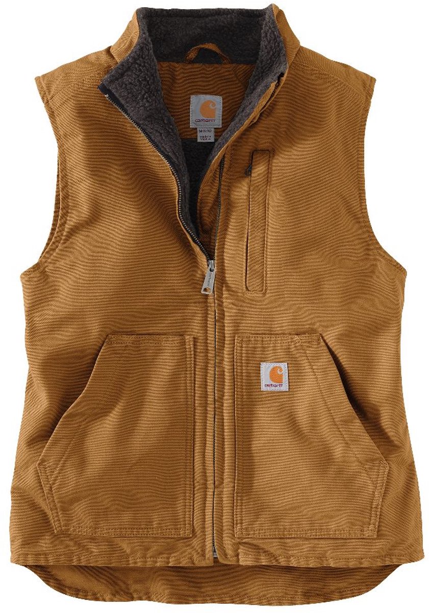Carhartt Damen Weste Sherpa Lined Mock Neck Vest Carhartt® -S Bruin