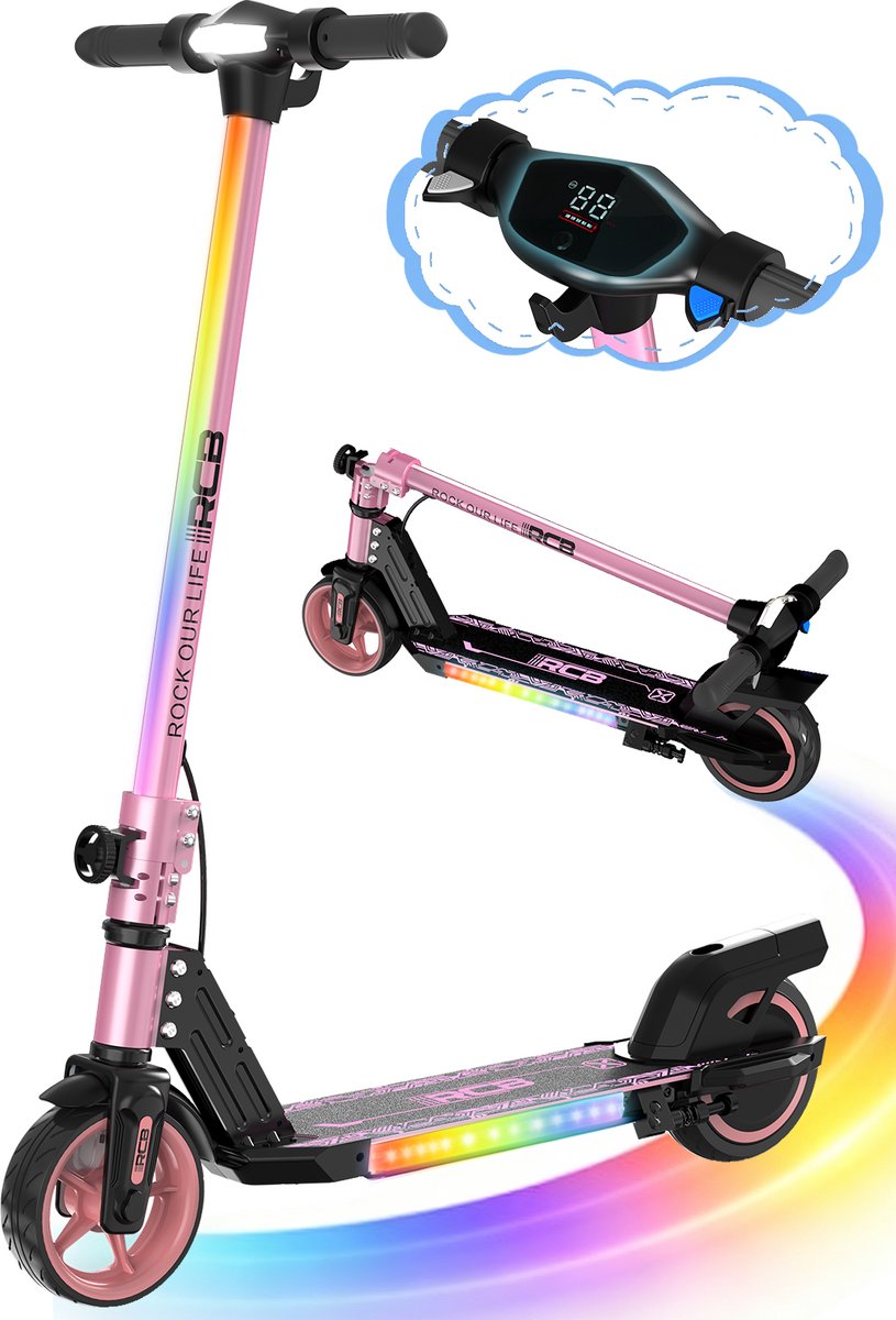 Elektrische Step Kinderen - Kinderstep Inklapbaar - 80W - 8km/u