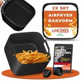 UNBOX Plateau en Siliconen Airfryer - Accessoires Airfryer - Papier sulfurisé Airfryer - Panier Airfryer - Convient pour Airfryer XXL Philips HD9650 - Inventum - 21 cm