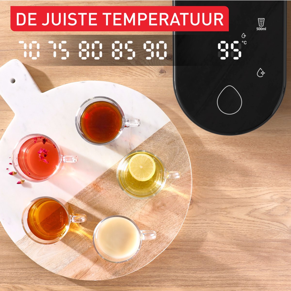 Tefal Instant Hot Water BR3508 - Heetwaterdispenser - Instant Waterkoker - 2L - Instelbare Temperatuur en hoeveeheid - Compact Design — afbeelding 6