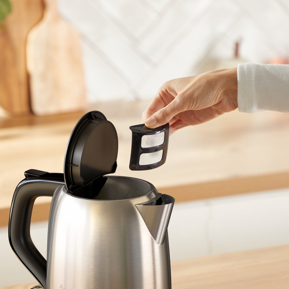 Tefal Subito KO5S2D - Mini Waterkoker - 1L - Compact - RVS - 2400W — afbeelding 7