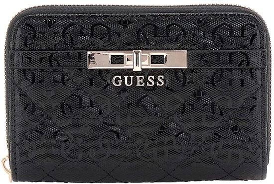 GUESS porte-monnaie Idra SLG Medium Zip Around Wallet Black noir