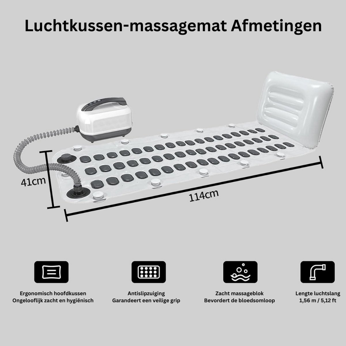 ZRSS Bubbelbadmat voor in Bad- Bubbelbad voor Thuis - 6 - afbeelding 2