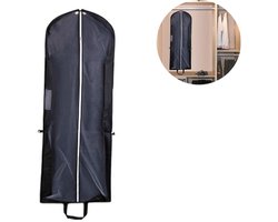 Stofzak Voor Trouwjurken - Kledinghoes - Met Ritssluiting En Ophangoogjes - 1 Stuk - Voor Bruiloft Of Formeel Gebruik - Zwart