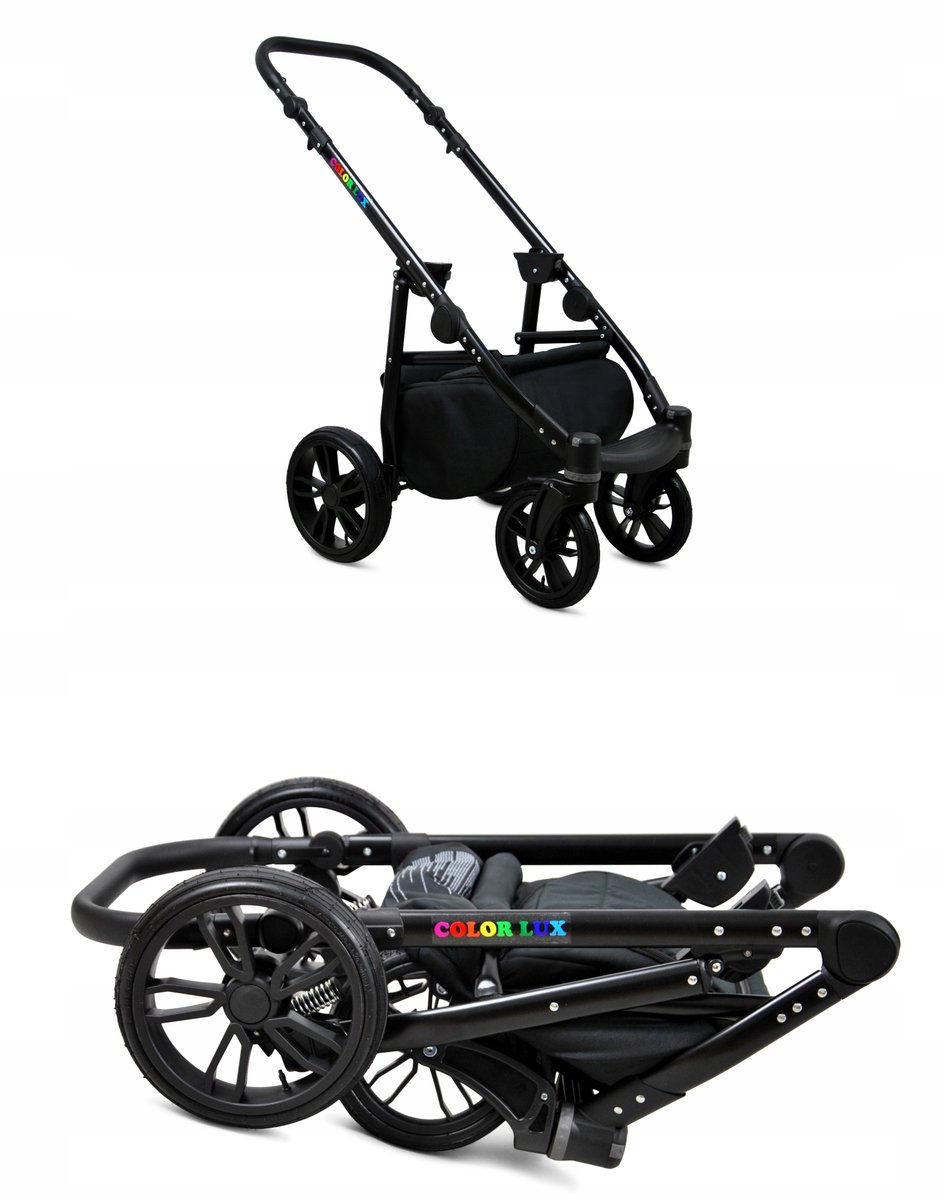 BabyLux® COLORLUX Kinderwagen 2in1 - Opklapbaar met Reiswieg - afbeelding 3
