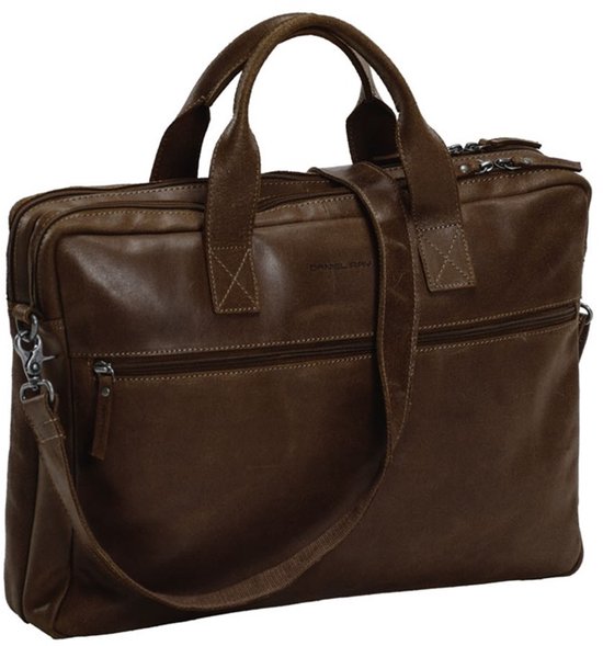 Sacoche en cuir pour ordinateur portable 16,4 pouces Daniel Ray Armidale - Marron